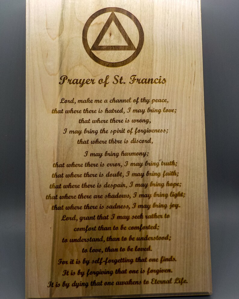 Interesting Aa Prayer Of St Francis Gallery