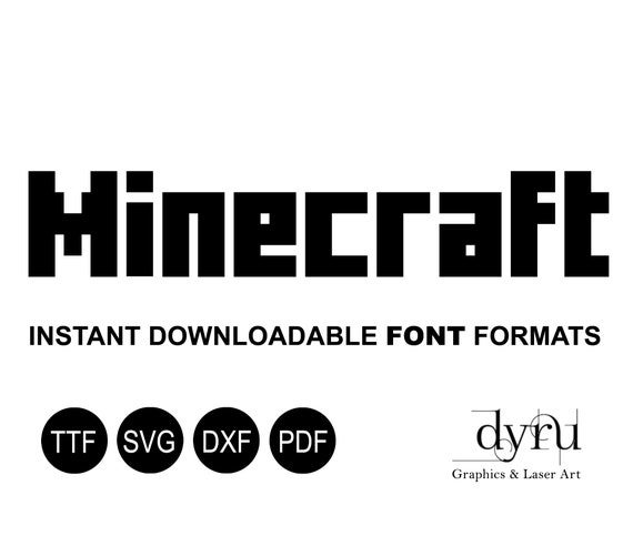 Minecraft by Craftron Gaming Font Download