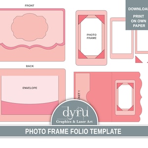Cadre photo, folio pour carte-cadeau, folio souvenir, modèle, journal indésirable, chemise, album, hors-texte, rabat, kit folio, enveloppe, graphiques Dyru