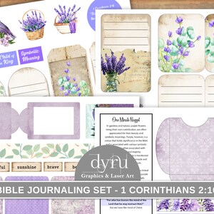 Bible Journaling, Scripture Study, Bible Study, Faith Journal, Christian Faith, Prayer Journal, Bible Journal Supplies, Scripture Ephemera