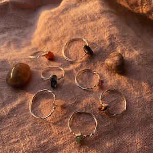 Handmade rings with stones