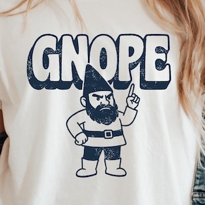 Grappige kabouter-SVG | Sassy sarcastisch "Nope not Today" gnope ontwerp voor Cricut & silhouet snijden bestanden PNG- of DTF-afdrukken