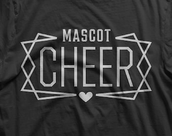 Cheer Team SVG PNG, Customizable Mascot Logo (Digital Download)