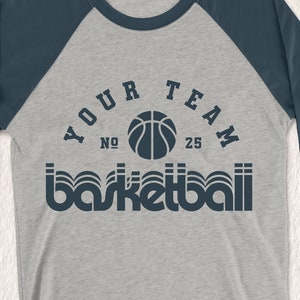 Basketball Team Vorlage, SVG Png Dxf Eps, Team Shirts, Retro Basketball Logo Shirts, Cricut geschnitten Datei, Silhouette, Team Logo, Team Design,
