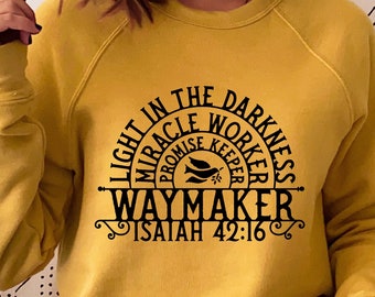 Waymaker svg, Waymaker png, Waymaker Download for Shirt Sign Decal, Miracle Worker Png, Cut File svg, eps, dxf, png, Silhouette, Cricut,