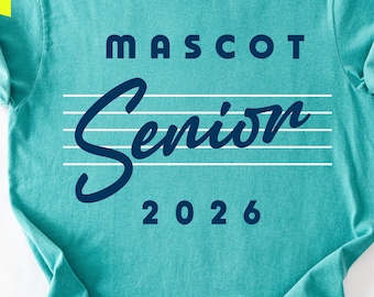 Retro Senior 2026 SVG, Mascot Font (Digital Download)