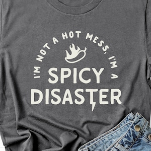 Ik ben geen hete puinhoop, ik ben een pittige ramp Svg, Sarcastische gesneden bestand Png, grappige Sassy Svg, Svg Ai Eps Png Dxf, silhouet, Cricut, digitaal bestand