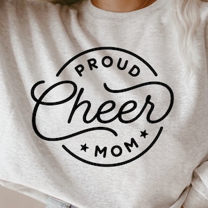 Proud Cheer Mom svg, Cheer Mom geschnitten Datei, Sublimation, Dxf Eps Png, Cheerleader, Fußball Basketball, Silhouette, Cricut, digitaler Download