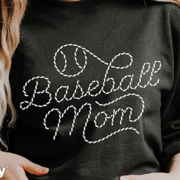 Baseball Mom Svg Stitching, Png Eps Dxf, Baseball Cricut Cut Files, Silhouette, Baseball Mom Shirt, Design for Tumbler, Sweatshirt, Hoodie