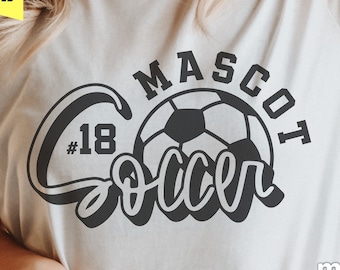 Soccer Team Mascot svg, png, dxf, eps Cricut, Silhouette (Digital Download)