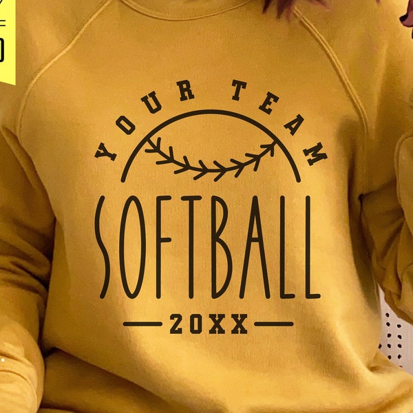 Softball Team Svg, Png Dxf Eps, Team Template, Softball Shirt Design, Softball Mom Svg, Team Logo, Svg for Cricut, Silhouette, Sublimation