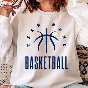 Basketball Mom Shirt SVG, School Spirit Team Template (Digital Download)