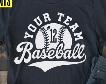 Baseball Team Logo SVG, Shirt Design Cut Files (Digital Download)
