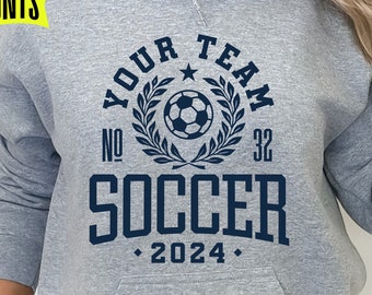 Collegiate Soccer Team SVG PNG, Soccer Mom Shirt Cut File (Digital Download)