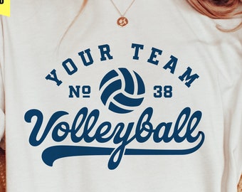 Volleyball Team SVG Template, Shirt Design, Cricut, Silhouette (Digital Download)