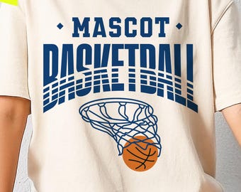 Basketball Team SVG Template: Logo, Shirts, Hoodie (Digital Download)
