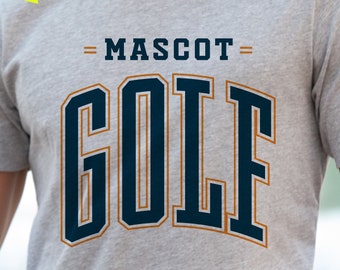 Golf Team Mascot (svg, png, eps, dxf) (Digital Download)