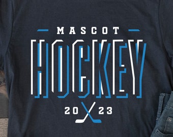 Hockey Team Mascot Design Template (svg, png, eps, dxf) (Digital Download)