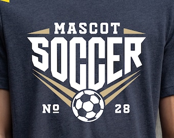 Soccer Team SVG, Mascot Design with Font (Digital Download)