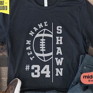 Football Team Svg, Png Eps Dxf Ai, Team Player Template, Football Mom, Football Cut Files, Cricut, Silhouette, Sublimation, Football Jersey