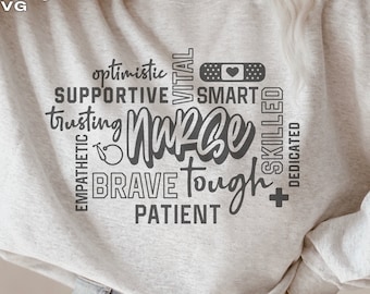Nurse Word Art Svg, Png Eps Dxf, Cricut Cut File, Nurse Subway Art, Stethoscope, Silhouette, Sublimation, Nurse Give Svg, Nurse Week, Gift