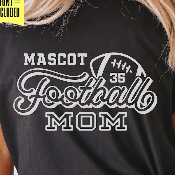 Football Mom Svg, Png Dxf Eps, Football Team Shirts, Football Player Svg, Football Mom Png, Football Mama, Cricut Cut File, Silhouette