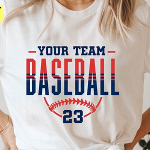 Baseball Svg for Team, Baseball Svg Cricut, Baseball Svg Template, Baseball Svg Files, Personalized Svg, Silhouette, Sublimation, Digital