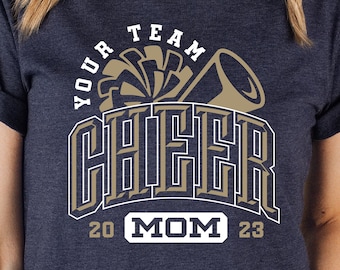 Cheer Mom SVG, Pom Pom Megaphone, Cricut Silhouette Cut Files (Digital Download)