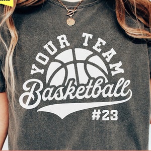 Modèle d'équipe de basket-ball, Svg Png Dxf Eps, chemises d'équipe de basket-ball, logo d'équipe, sweat à capuche d'équipe, fichiers de coupe Cricut, silhouette, maman de basket-ball