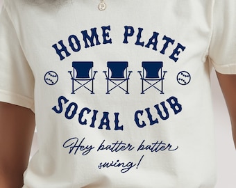 Home Plate Social Club Baseball SVG: Instant Download for Crafting