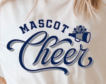 Cheer Team Mascot SVG, PNG, Cheerleading Shirt Design (Digital Download)
