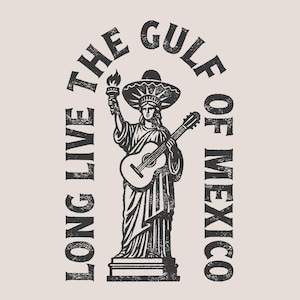 Lang leve de Golf van Mexico SVG-png | Politiek, patriottisch, Mariachi Vrijheidsbeeld speelt gitaar | Downloadbare Golf van png