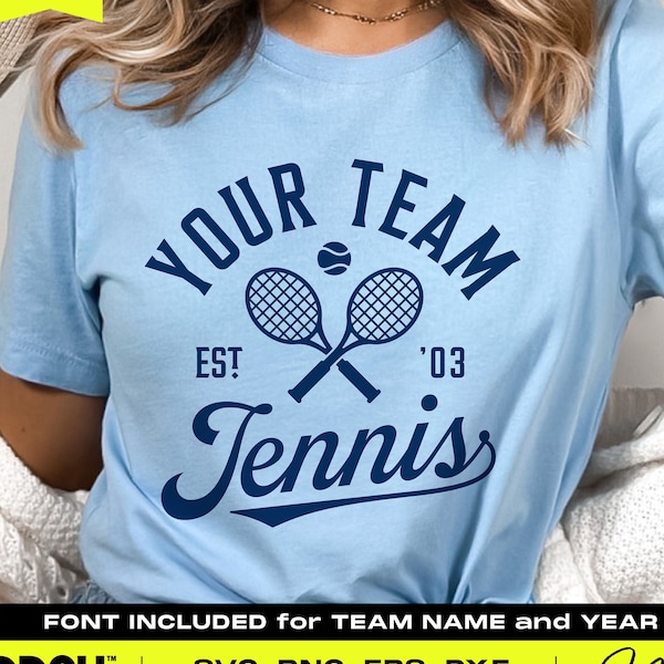 Tennis Svg Png, Tennis Team Shirts Svg, Team Template, Tennis Mom Svg Png, Tennis Svg Files, Tennis Team Logo, Tennis Team Svg, Svg Cricut