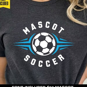 Aanpasbare naam voetbalteam (svg, png, eps, dxf) (digitale download)