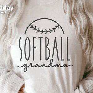 Softball Oma SVG, Png Dxf Eps SVG Ai, Softball Oma für Shirt, Becher, Tasche, Cricut geschnitten Datei, Silhouette, Sublimation, Digital