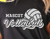 Volleyball Team SVG, Mascot Design, Cricut Cut File (Digital Download)