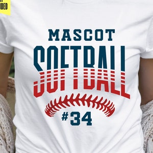 Softball Svg Png, Dxf Eps, Arquivo de corte Cricut, Camisa de jogador de softball, Modelo de equipe, Logotipo da equipe, Mãe de softball Svg Png, Silhueta, Sublimação