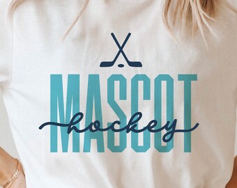 Hockey Mascot Team (svg, png, eps, dxf) (Digital Download)