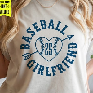 Honkbal vriendin Shirt Svg, Png Eps Dxf, voor meisjes, honkbal Cricut Cut bestanden, silhouet, ontwerp voor Tumbler, Sweatshirt, Hoodie