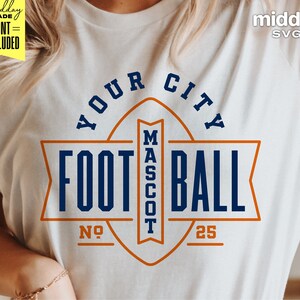 Modelo de logotipo de time de futebol, Svg Eps Dxf Png Ai, mãe de futebol, dia de jogo, nomes de times, arquivos Cricut Cut, silhueta, sublimação, download