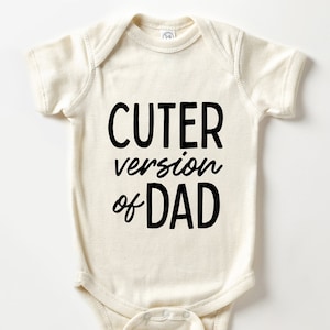 Süße Version von Papa, lustige Baby, Baby Kleidung, Baby Kleidung, Neugeborenen zwart, Baby Shower Zeichen, Baby Boy Zeichen, erste Baby