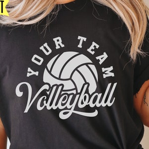 Volleyball Team Template With Name, Svg Png Dxf Eps, Volleyball Shirt Cut File, For Cricut, Volleyball Mom, Silhouette, Glowforge, Clipart