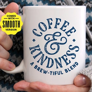Café et gentillesse Svg Png, conception de tasse à café Svg, Svg Cricut, conception de chemise café, professeur Svg Png