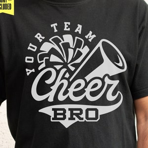 Cheer Bro Svg, Dxf Eps Png, Megáfono Svg, Pom Pom Svg, Pompón, Cono De Animación, Archivos De Corte Cricut, Silueta, Sublimación, Hermano Animador,