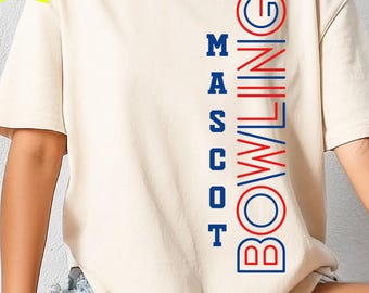 Bowling Team Mascot (svg, png, eps, dxf) (Instant Download)