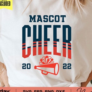 Cheer svg, Cheer Template svg, Cheer Team, Megaphone, Pom Poms, Svg Png Dxf Eps, Cheerleader, Silhouette, Cricut, Digital File, Cheerleading