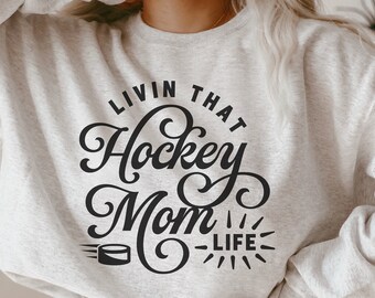 Hockey Mom Life SVG, plik do cięcia dla Cricut, sylwetka (pobranie cyfrowe)