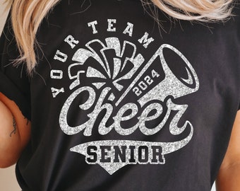 Cheer Senior SVG, Varsity Cheerleader Shirt Design (Digital Download)