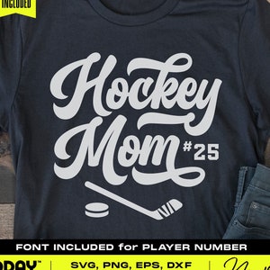 Hockey Mom SVG: destaca en la pista con este deslumbrante diseño de letras