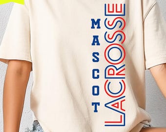 Striped Lacrosse Team SVG, DIY Apparel Template (Digital Download)